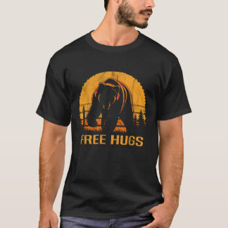 T-shirt Bear Free Hugs Camping friend