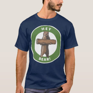 T-shirt Bear ! Funny Hiking Outdoors Black Grizzly Bear