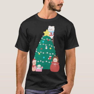T-shirt Bear Gang À Noël