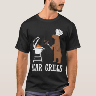 T-shirt Bear Grills Funny BBQ Grilling Cadeau
