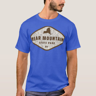 T-shirt Bear Mountain State Park New York Tree Log Texture