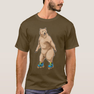 T-shirt Bear Patinage en ligne Patins en ligne
