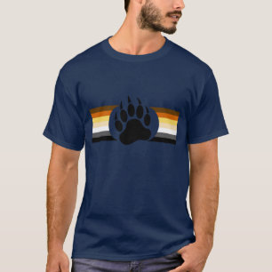 T-shirt Bear Pride couleurs rayures et Bear Paw