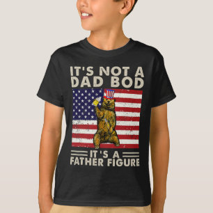 T-shirt Bear Retro C'Est Pas Papa Bod C'Est Un Père Figure