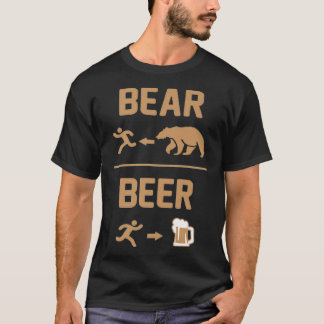 T-shirt Bear vs Beer Funny Premium