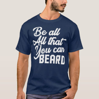 T-shirt Beard cheveux facial hommes