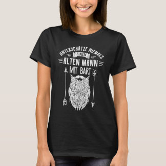 T-shirt Beard motif for beard wearers with full beard Alte