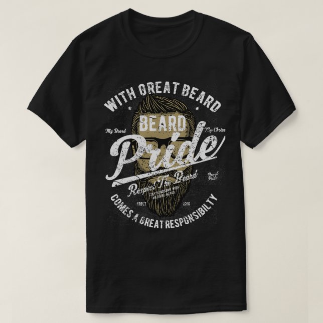 T-shirt Beard Pride 9 (Design devant)