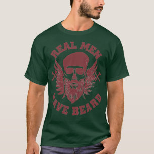 T-shirt Beard Real Men have Bebarbe beard design pour barb