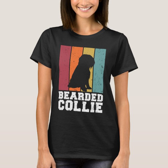 T-shirt Bearded Collie Vintage  1 (Devant)