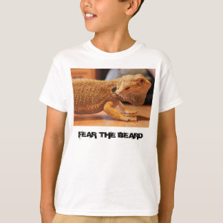 T-shirt bearded dragon beardie "FEAR THE BEARD"