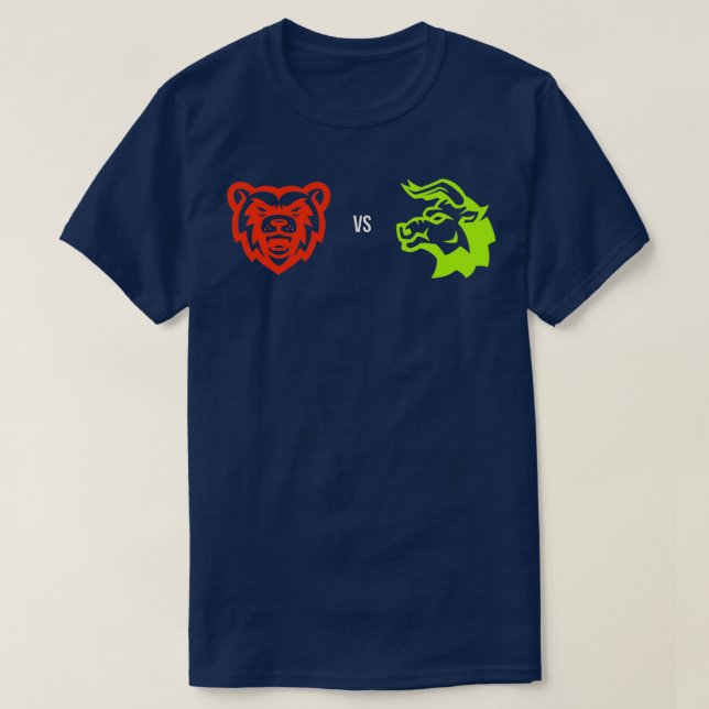 T-shirt Bearish vs bullish market (Design devant)