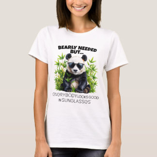 T-shirt Bearly Needed Panda Shades Pun – ELGIS