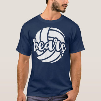 T-shirt Bears Volleyball Team Mascot School Spirit Jeu Da