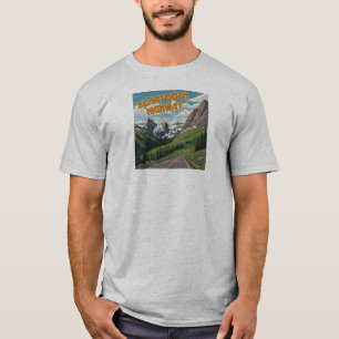 T-shirt Beartooth Highway Montana Wyoming Paysage