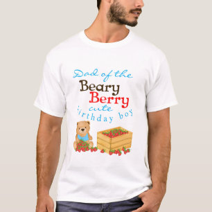 T-shirt Beary Berry Cute Cub's Strawberries Papa Anniversa
