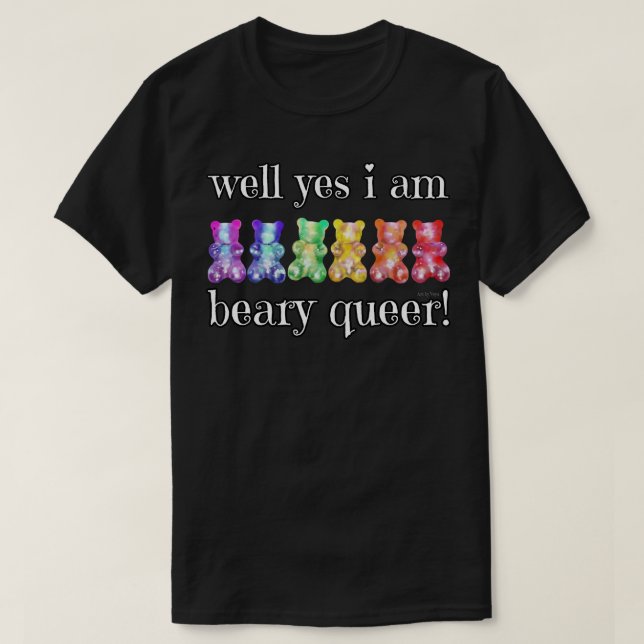 T-shirt Beary Queer (Design devant)
