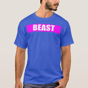 T-shirt Beast Gym Motivation Pink Color Training Fitness