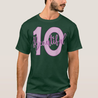 T-shirt Beau 10ème Anniversaire Vêtements Pour Fille 10 An