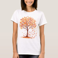 Beau arbre d'automne Orange Feuilles d'automne sai