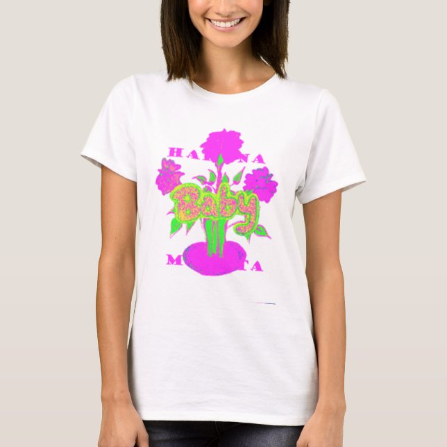 T-shirt Beau bébé Extraordinaire rose Inspirationnel Flora (Devant)