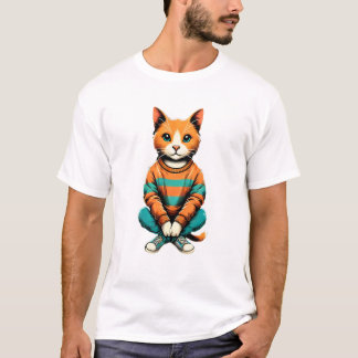 T-shirt Beau chat