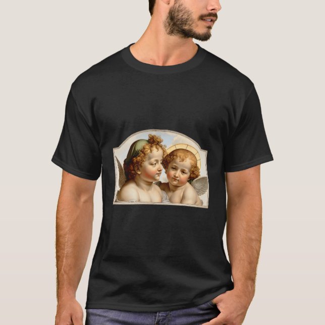 T-shirt Beau Cherubs Angelcore Esthétique Pour (Devant)