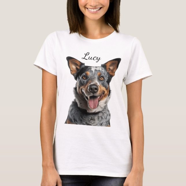 T-SHIRT BEAU CHIEN DE CHIEN AUSTRALIEN FACE (Devant)