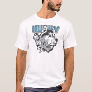 T-shirt Beau chien de traîneau sibérien