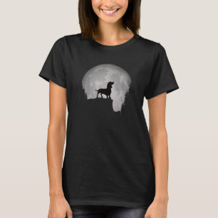 T-shirt Beau Dachshund Dog Rétro Silhouette Love Dach