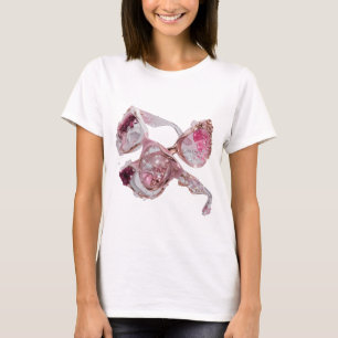 T-shirt Beau design graphique d'art abstrait argenté