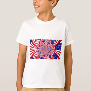 T-shirt Beau drapeau américain Extraordinaire Kaleidoscope
