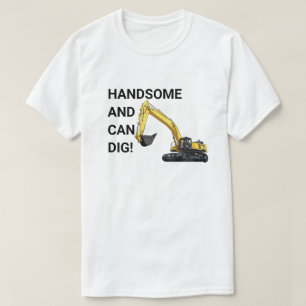 T-shirt Beau et peut creuser la construction de l'excavatr