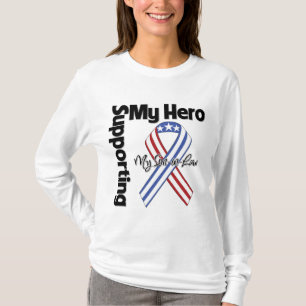 T-shirt Beau-fils - militaires soutenant mon héros