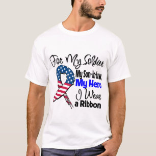 T-shirt Beau-fils - mon soldat, mon ruban patriotique de