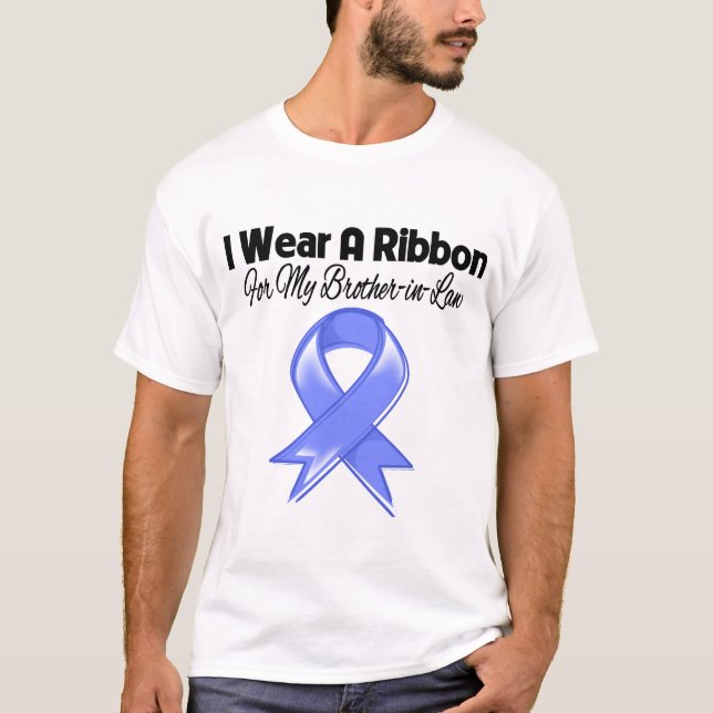 T-shirt Beau-frère - je porte le ruban de bigorneau (Devant)