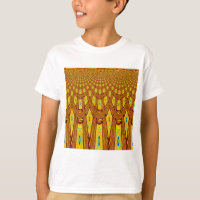 Beau Golden Brown Africain Tribal Imprimé vecteur