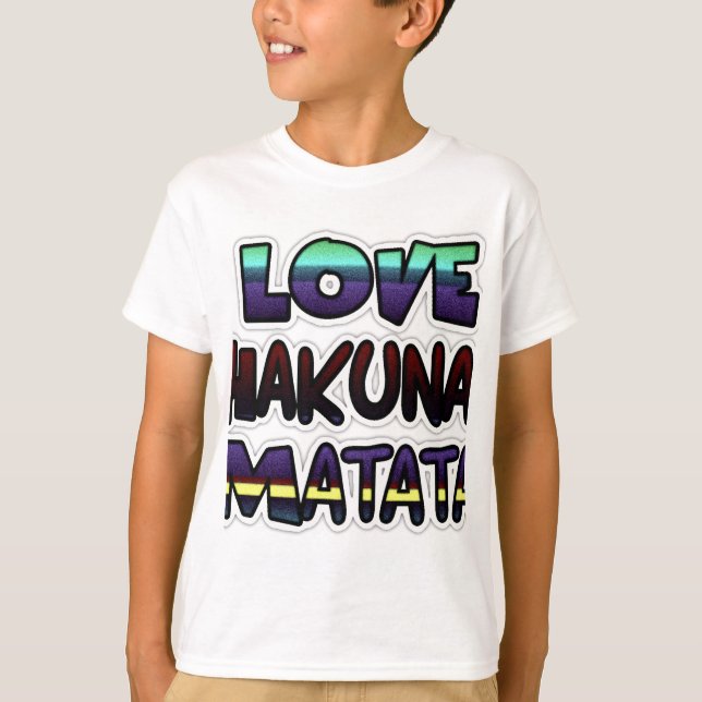 T-shirt Beau Hakuna Matata Art Print (Devant)