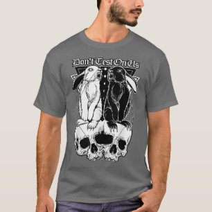 T-shirt Beau lapin lapin lapin Lune nuit ciel design