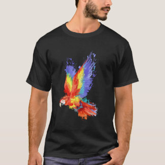 T-shirt Beau Macaw Flying Parrot Oiseaux Amoureux Cadeaux