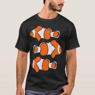 T-shirt Beau motif de poisson clown