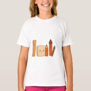T-shirt Beau Outils Scolaires - Très Transparent