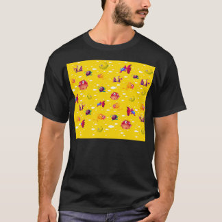 T-shirt beau papier peint de poisson