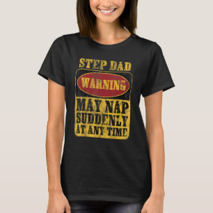 T-shirt Beau-père Attention Peut Faire Une Sieste Soudaine