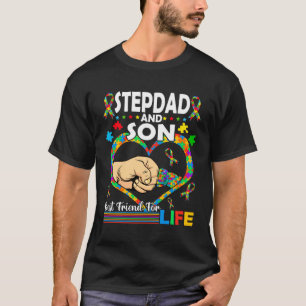 T-shirt Beau-père et fils famille appariée prise de consci