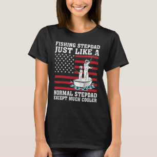 T-shirt Beau-père pêcheur comme un beau-père normal Fa