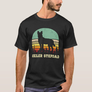 T-shirt Beau-père Red Blue Heeler Chien de bétail austral