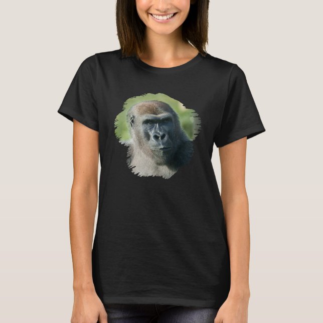 T-shirt Beau retour noir Gorilla (Devant)