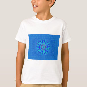 T-shirt Beau Royal Blue Mandala Art Imprimer