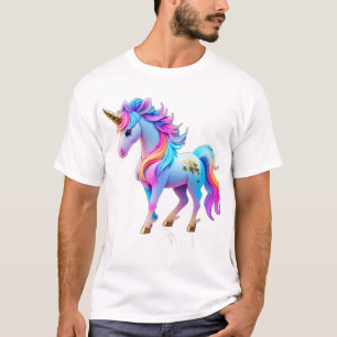 T-shirt Beau Sticker Unicorn 1
